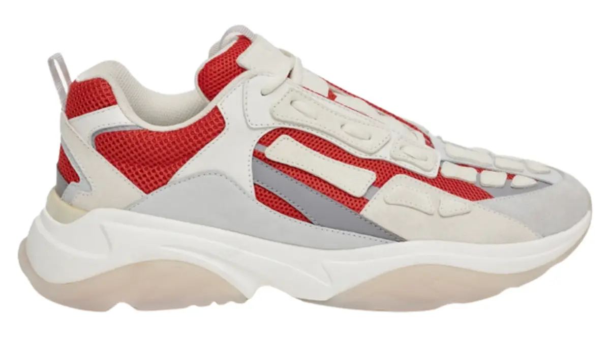 Amiri Bone Runner Red White Sneakers 