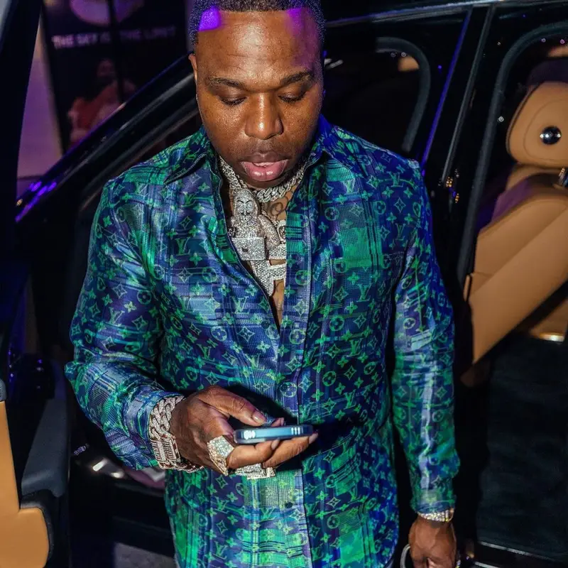 BandMan Kevo outfit in Amiri and Louis Vuitton, 2021