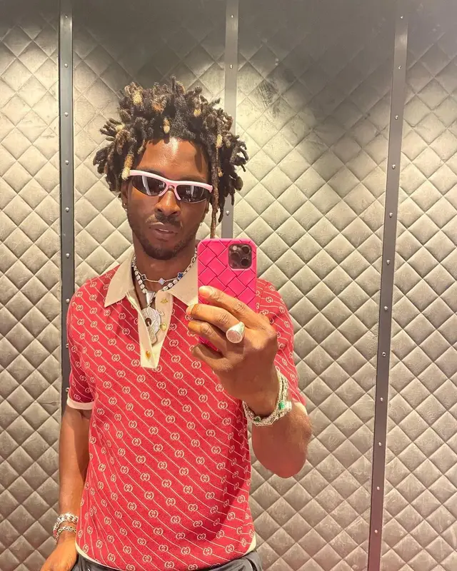Saint JHN outfit in Gucci and Bottega Veneta, 2021