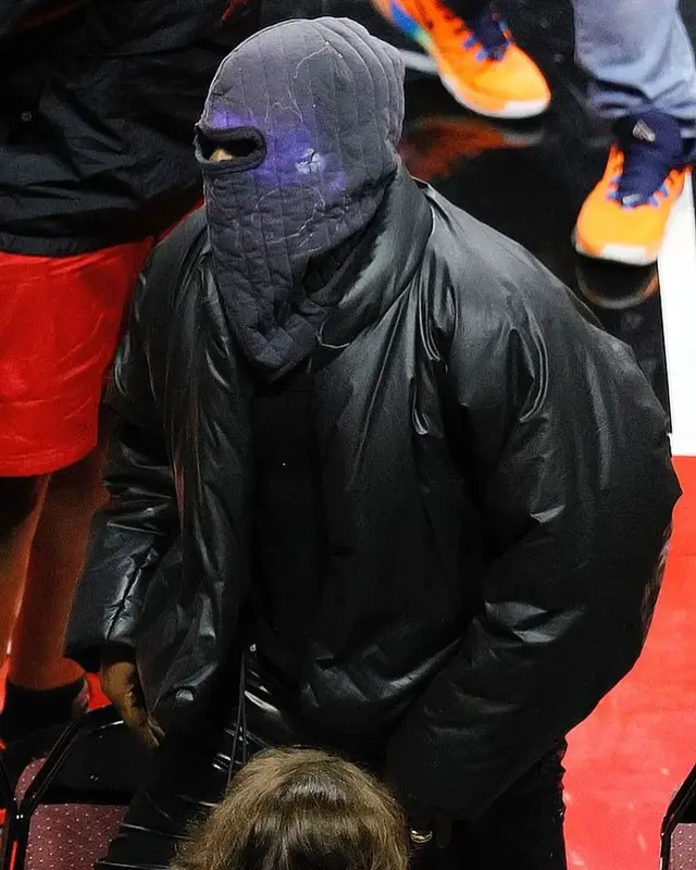 Kanye West outfit in Yeezy and GAP, 2021