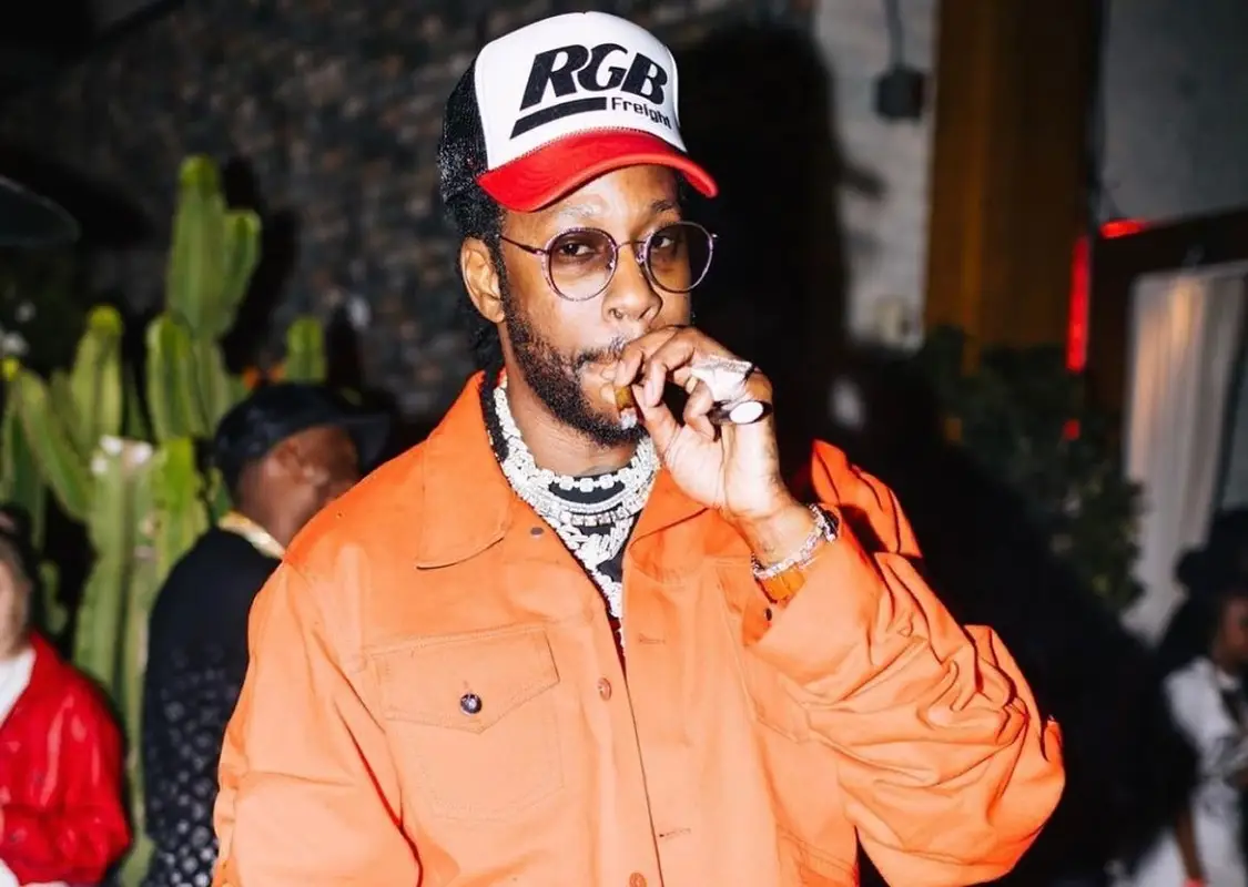 2 Chainz outfit in Marc Jacques Burton, 2021