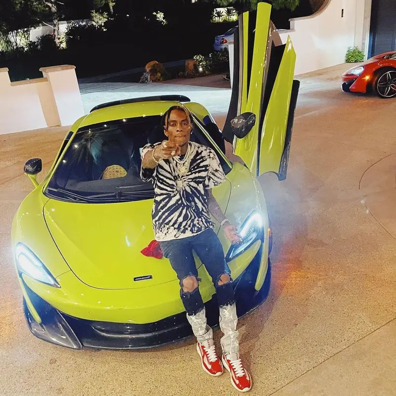 Soulja Boy outfit in FashionNova and Prada, 2021
