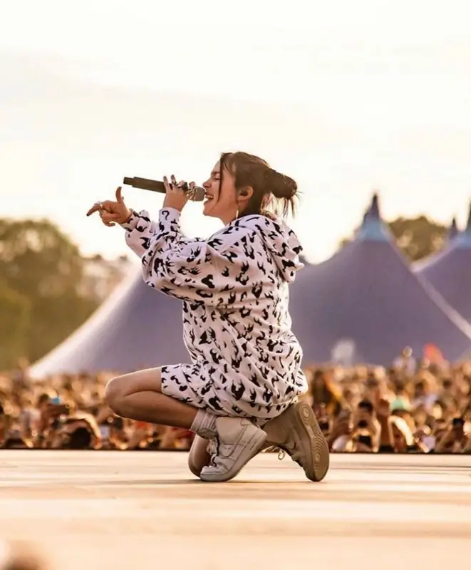 Billie Eilish outfit in LVXWA, 2021