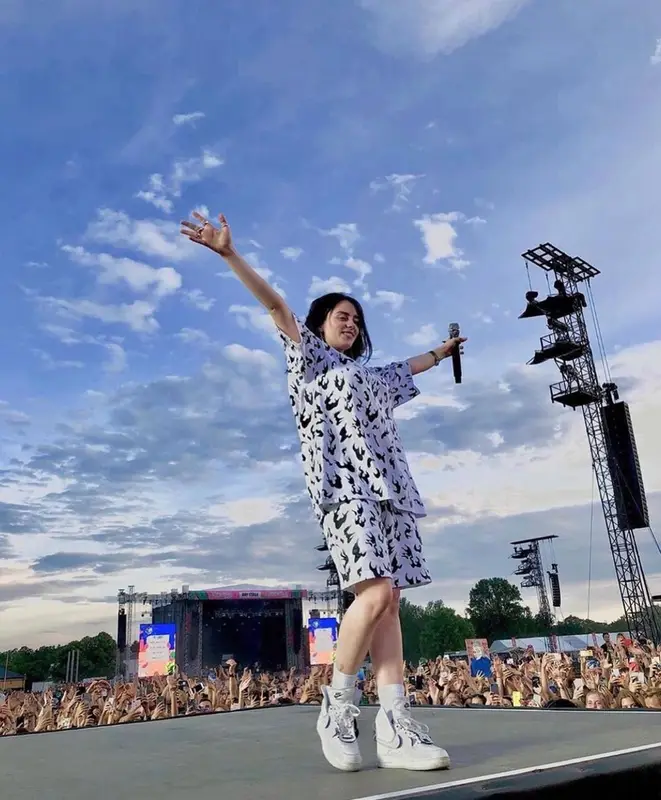 Billie Eilish outfit in LVXWA, 2021