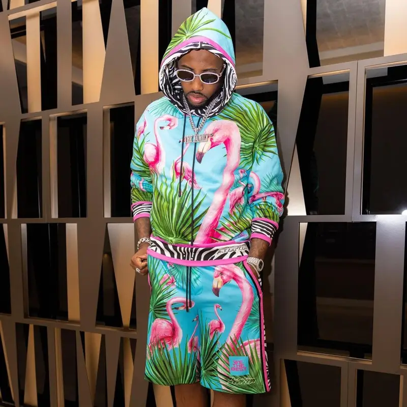 Fabolous outfit in Dolce & Gabbana and DJ Khaled Merch, 2021