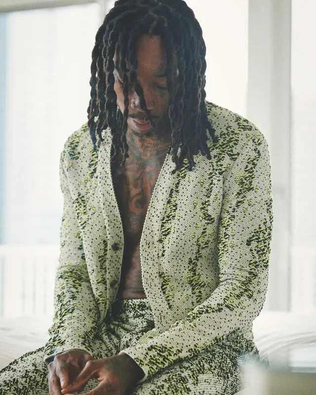Wiz Khalifa outfit in Bottega Veneta, 2021