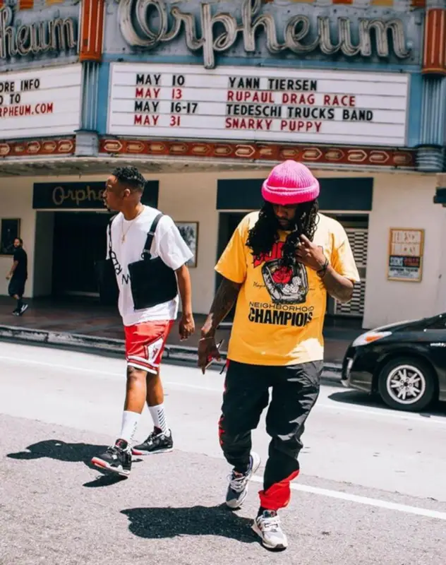 Wale outfit in Bodega and New Balance, 2021