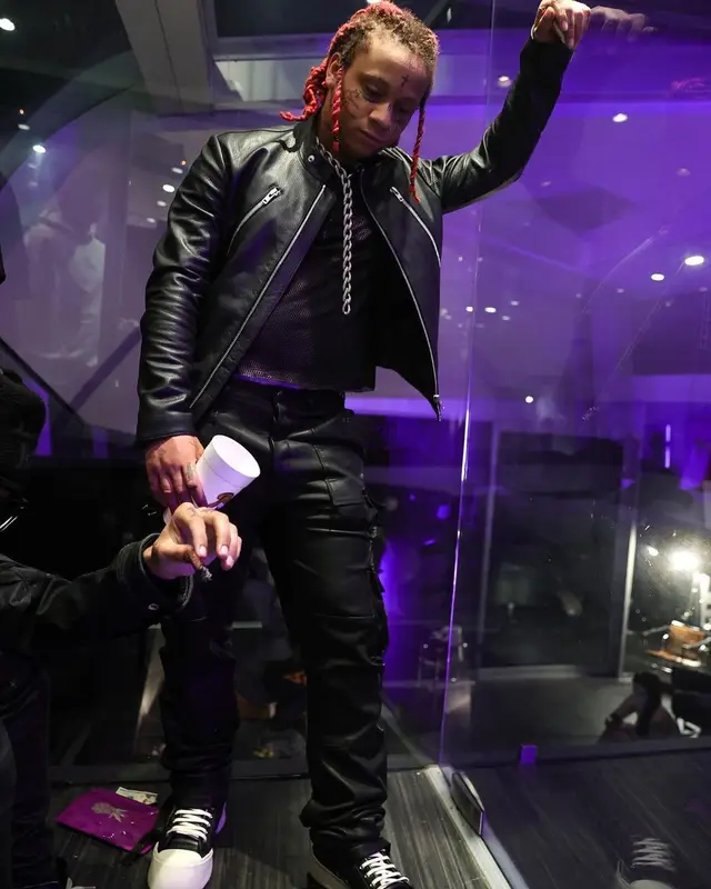 Trippie Redd outfit in Maison Margiela, Amiri, and Marni, 2021