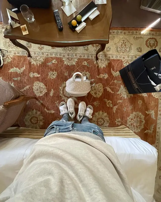 Jackboy outfit in Dior, Amiri, and Peter Doig, 2021