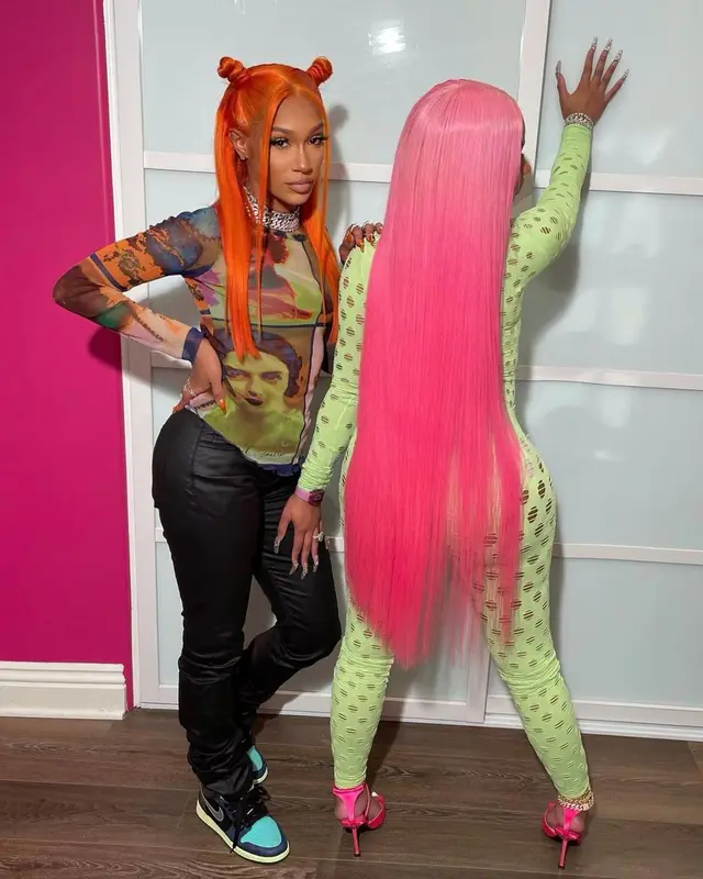 Nicki Minaj outfit in Maisie Wilen and Paciotti, 2021