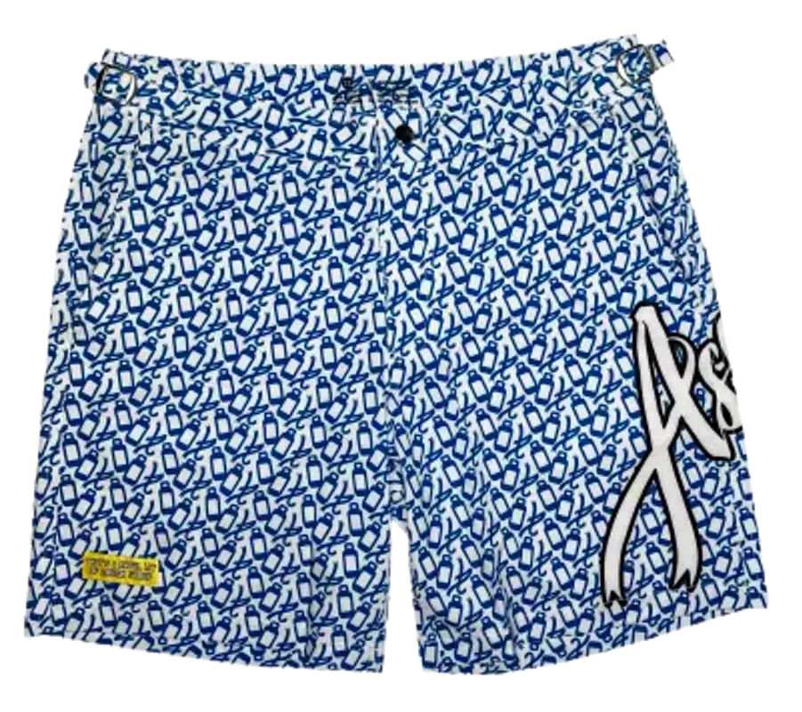 Cough Syrup Blue Swim Trunks $250