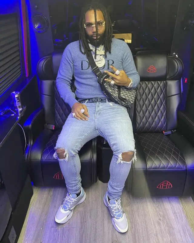 Money Man outfit in Dior, 2021