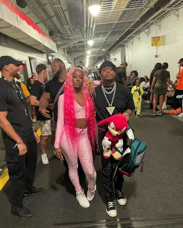 Ski Mask The Slump God outfit in Heron Preston, Rick Owens, and Gucci, 2021