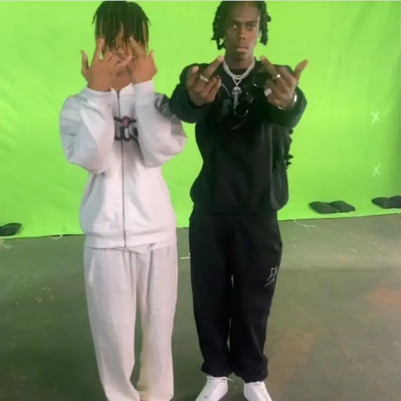Yung Bans outfit in Sake Forever and Saks Potts, 2021