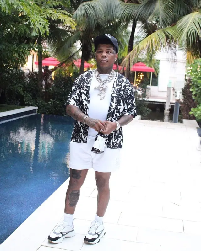 Rylo Rodriguez outfit in Dior, Amiri, and Playboy, 2021