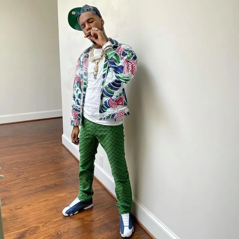 Key Glock outfit in Supreme, Polo Ralph Lauren, and New Era, 2021