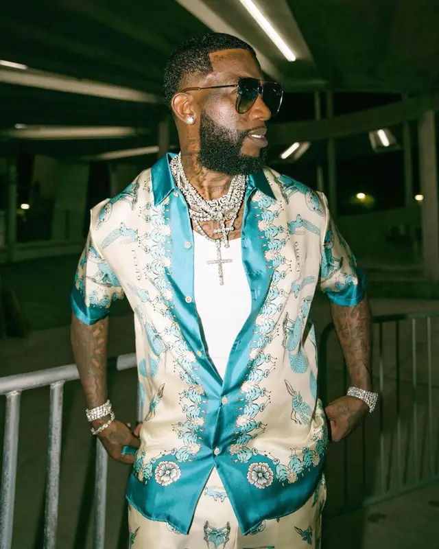Gucci Mane outfit in Gucci, 2021