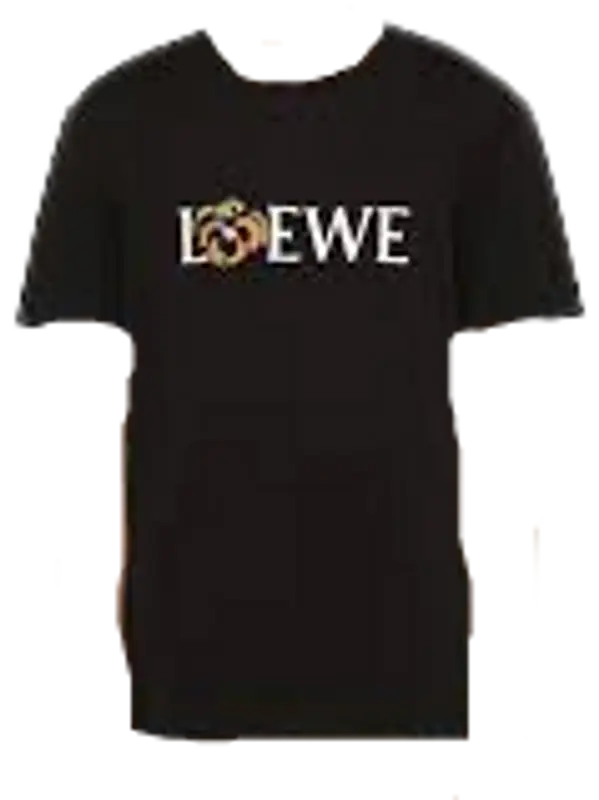 Loewe Black Logo Flower Patch T-Shirt  $330