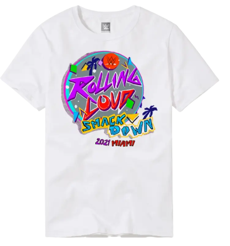 Rolling Loud Merch Circle White T-Shirt $60
