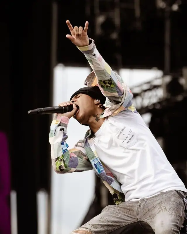 SoFaygo outfit in Bape, Chrome Hearts, and Ksubi, 2021