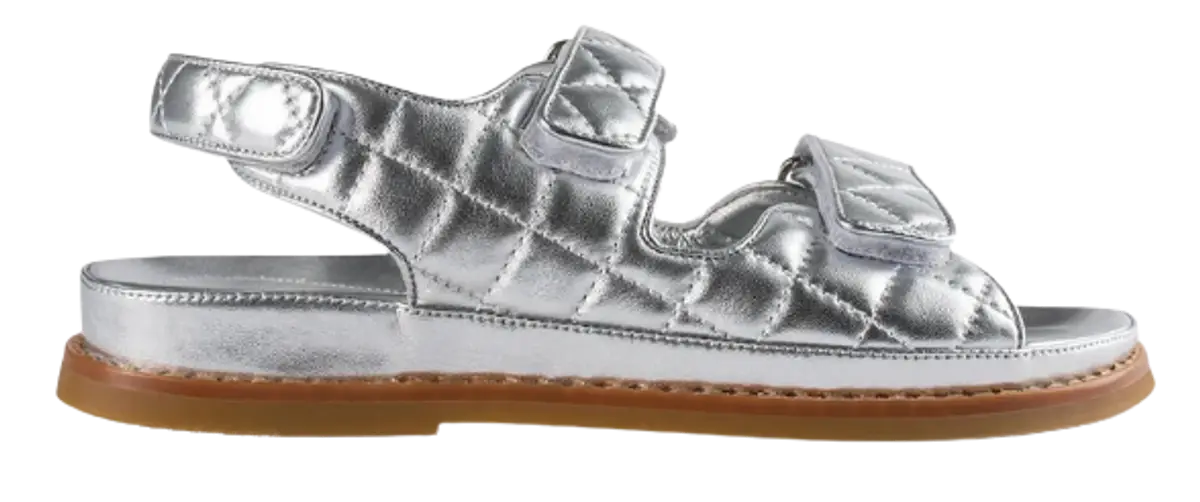 Tony Bianco Hiranni Silver Nappa Metallic 3.5cm Sandals $140