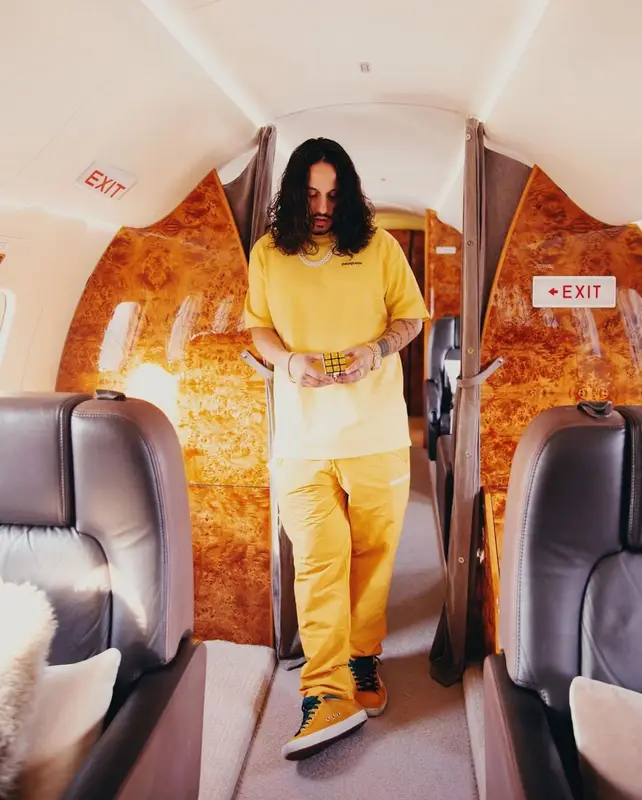 Russ outfit in Patagonia and Golden Goose, 2021
