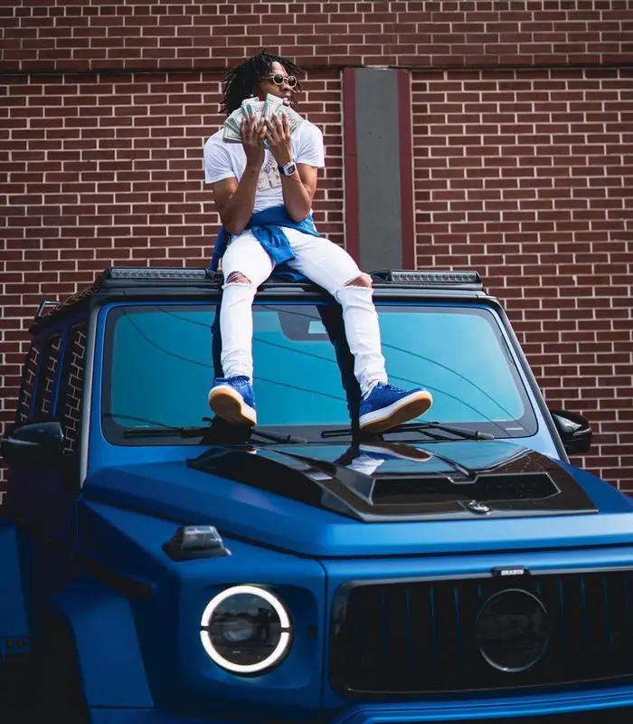 Lil Baby outfit in Dior, Amiri, and Cartier, 2021