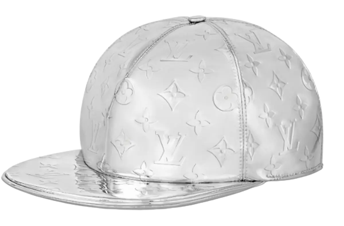 Louis Vuitton Sleek White Cap - Refined Embellishment - HypedEffect