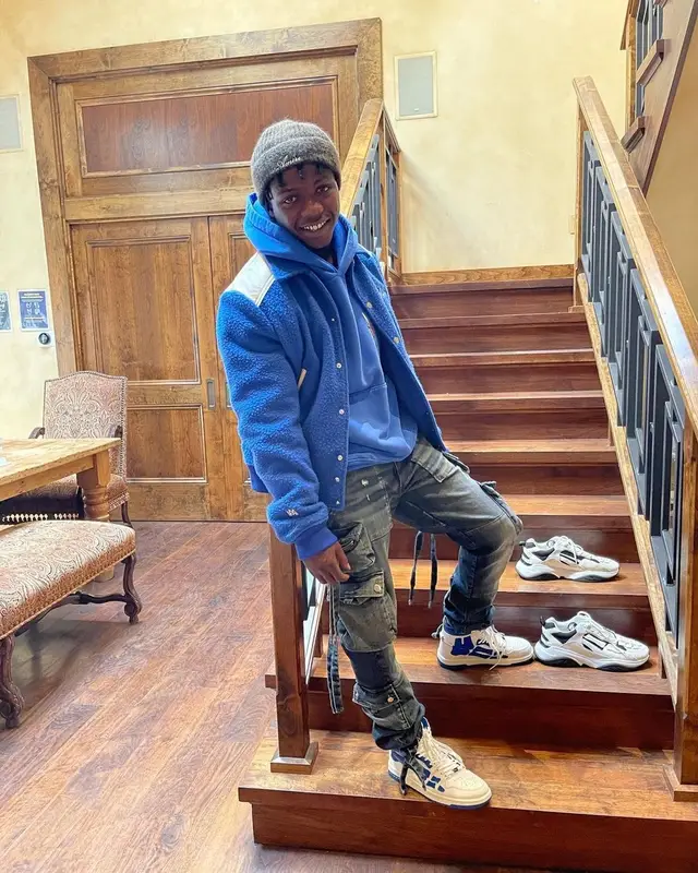 Jackboy outfit in Amiri, 2021