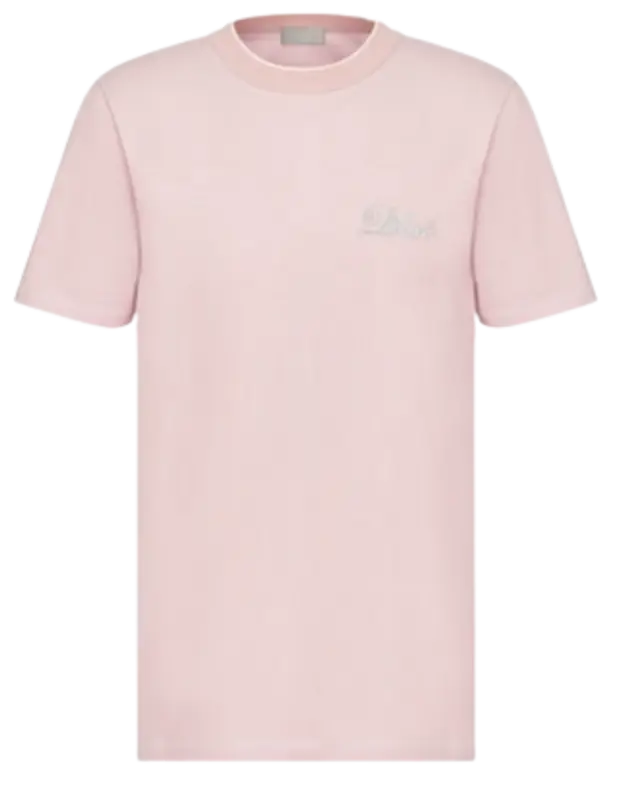 Dior Pink Cotton T-Shirt $850