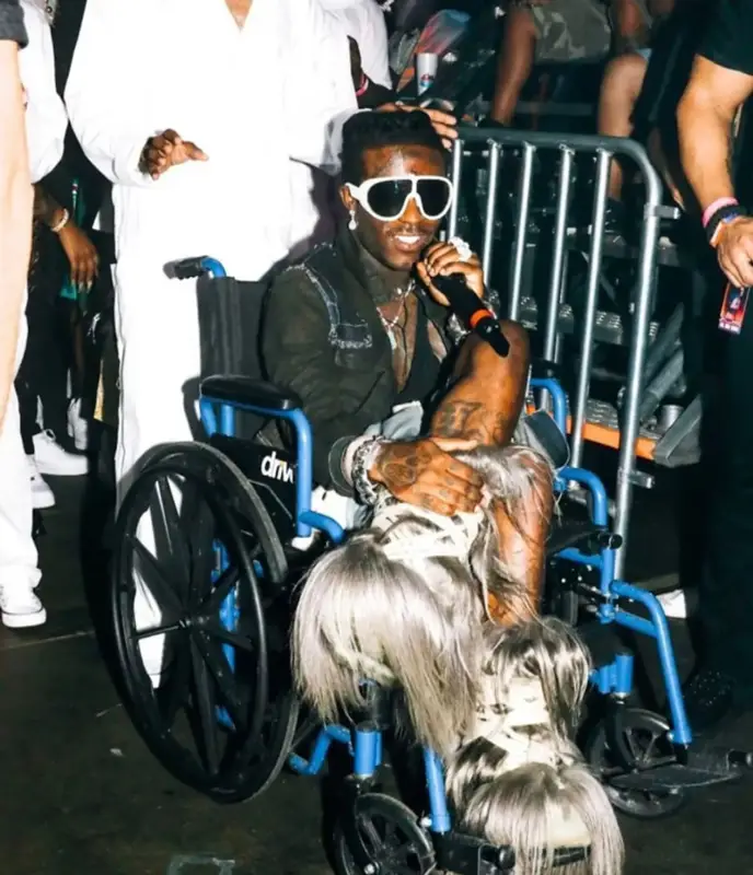 Lil Uzi Vert outfit in Rick Owens, Moncler, and Drive, 2021