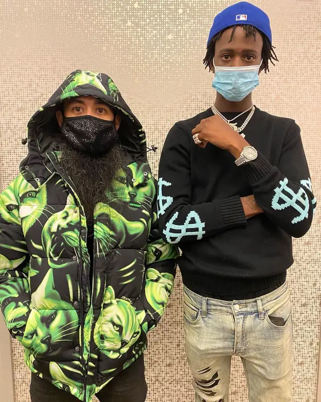 Yung Mal outfit in The Villages, 2021