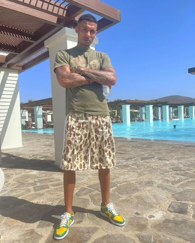 Fredo outfit in Palm Angels and Nike, 2021