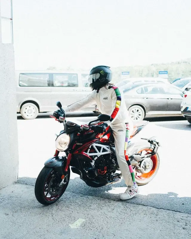 Lewis Hamilton outfit in Palm Angels, Christian Louboutin, and Missoni, 2021