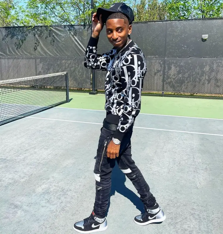 Funny Mike outfit in Dior, Amiri, and Nike, 2021
