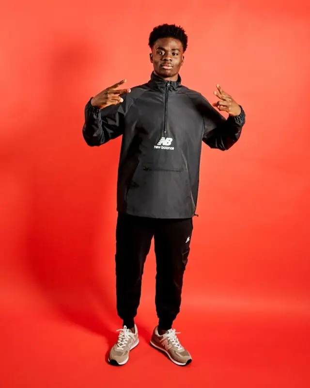 Bukayo Saka outfit in New Balance, 2020