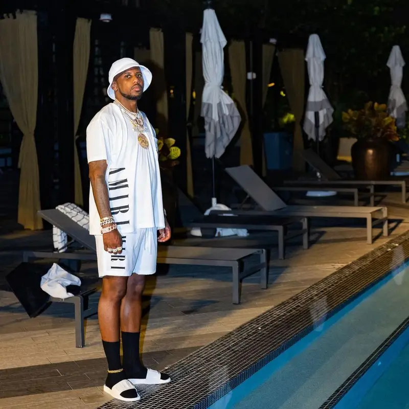 Fabolous outfit in Amiri, 2021