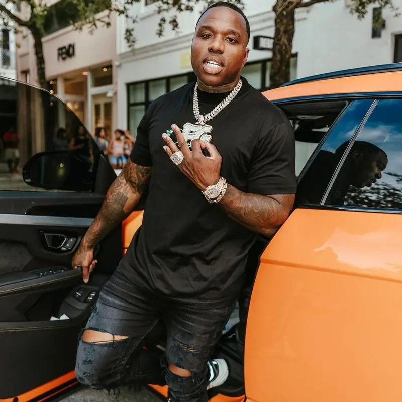 BandMan Kevo outfit in Dior, Amiri, and Kenny Scharf, 2021