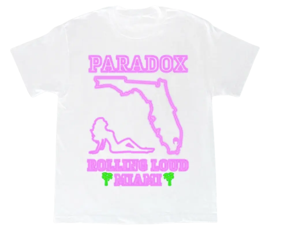 Paradox White Neon Lights T-Shirt $88