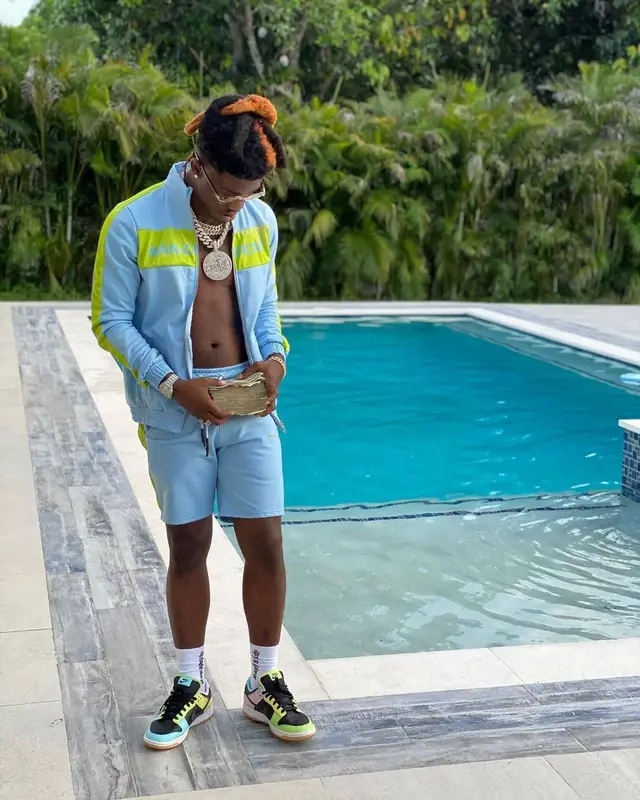 Hot Boii outfit in BooHooMan, Nike, and Cartier, 2021