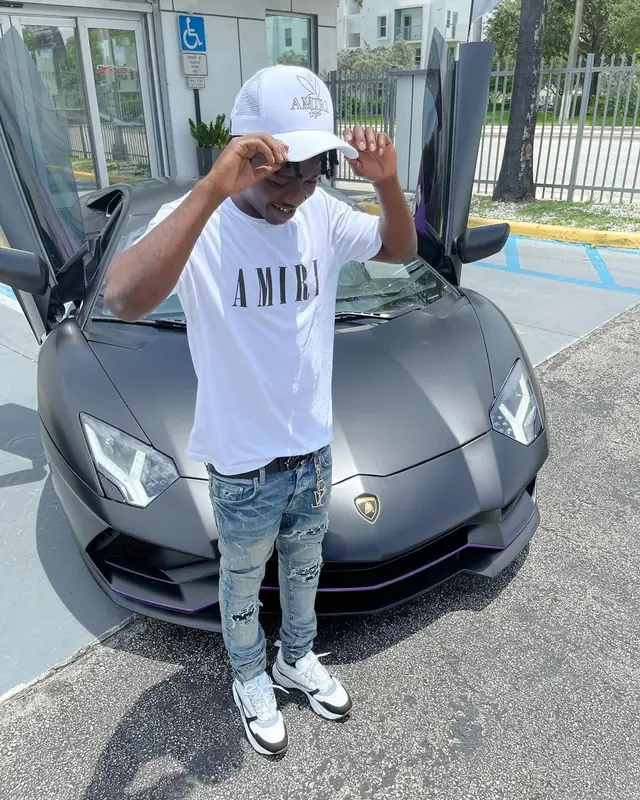 Jackboy outfit in Dior, Amiri, and Playboy, 2021