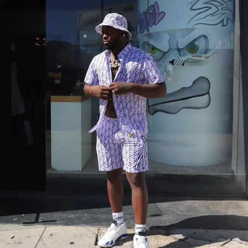 Desto Dubb outfit in Jordan, Asaali, and Awful Lot of Cough Syrup, 2021