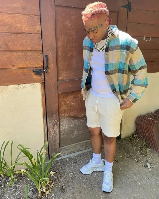 Lil Gotit outfit in John Elliott and Dior, 2021