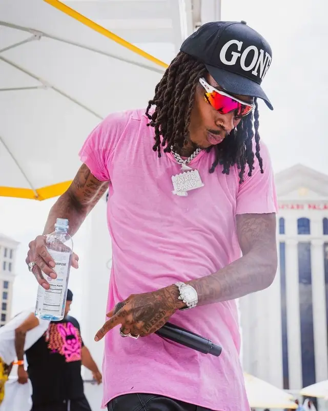 Wiz Khalifa outfit in Rick Owens, Oakley, and Fresh I Am, 2021