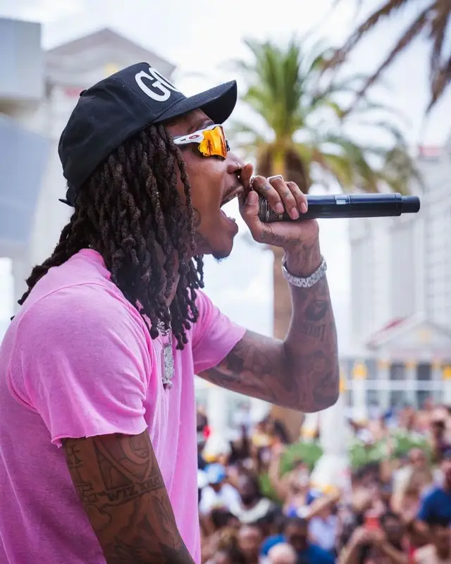 Wiz Khalifa outfit in Rick Owens, Oakley, and Fresh I Am, 2021