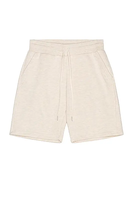 John Elliott Crimson Oatmeal Heather Shorts $168