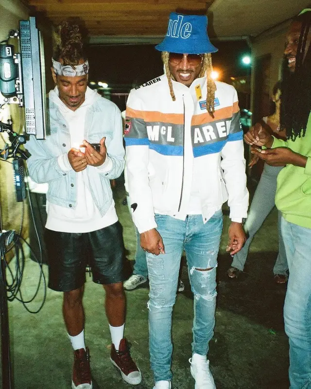 Future outfit in Amiri and Alexander McQueen, 2021