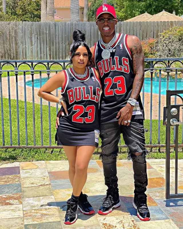 Cj So Smooth outfit in Mitchell & Ness, Cartier, and New Era, 2021