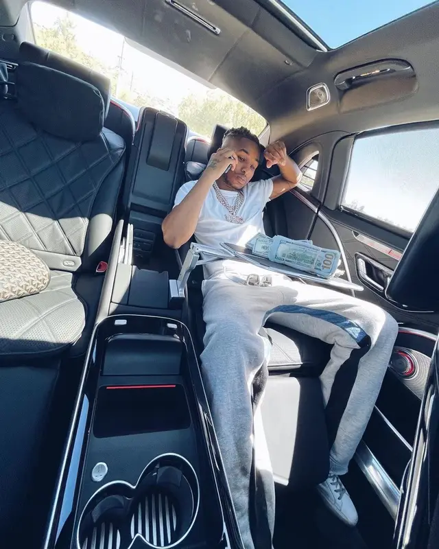 DDG outfit in Hanes, Goyard, and Louis Vuitton, 2021