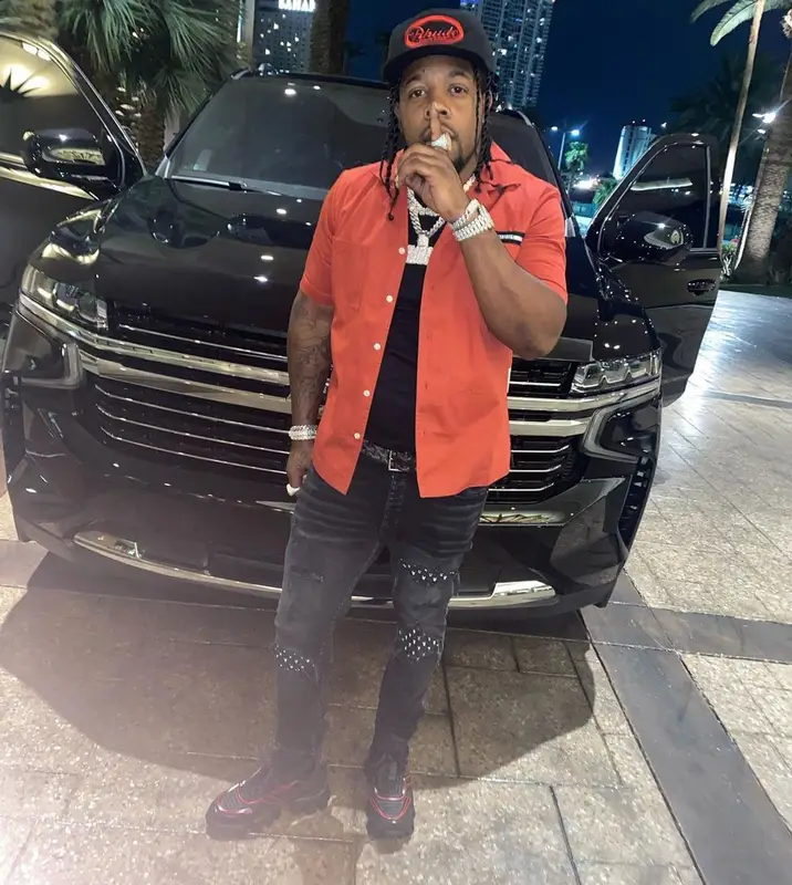 Rowdy Rebel outfit in Amiri, Goyard, and Rhude, 2021